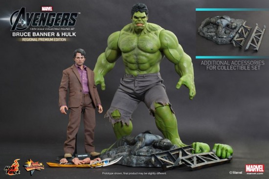 Hot Toys - The Avengers - Bruce Banner and Hulk Collectible Figures Set (Regional Premium Edition)_PR3