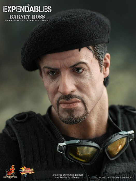 Authentic and detailed fully realized likeness of Sylvester Stallone as 
