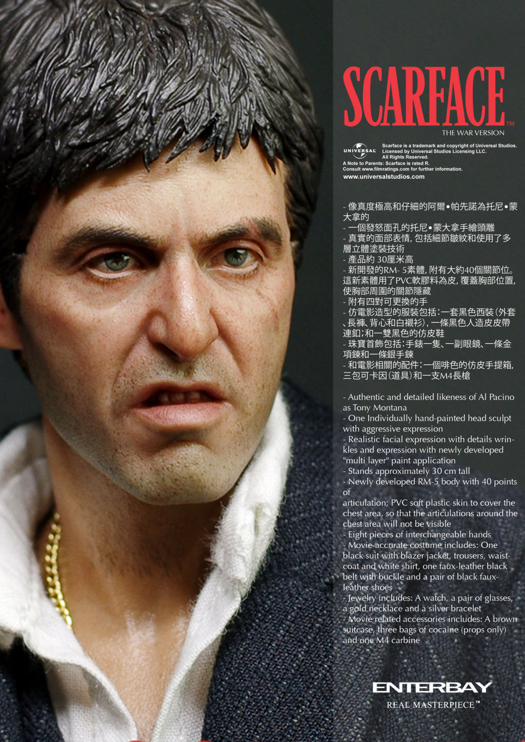 classic crime file Scarface, ENTERBAY is proud to present our latest Real M...