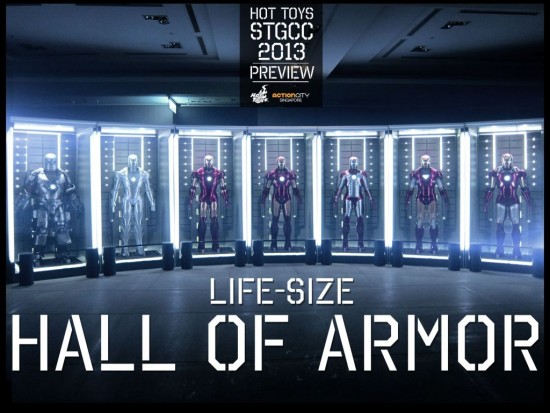 2. Hot Toys booth @ STGCC_Life-size Hall of Armor