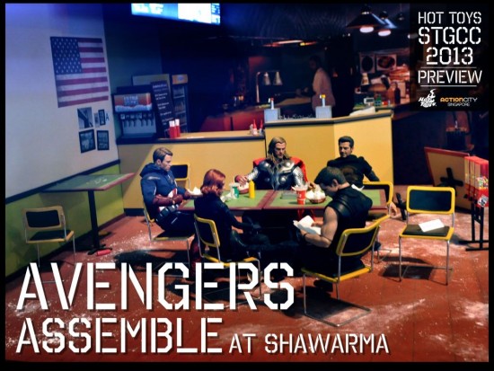 6. Hot Toys booth @ STGCC_Avengers Assemble at Shawarma diorama