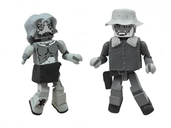 Walking Dead Minimates B&W Halloween ComicFest 2-Pack