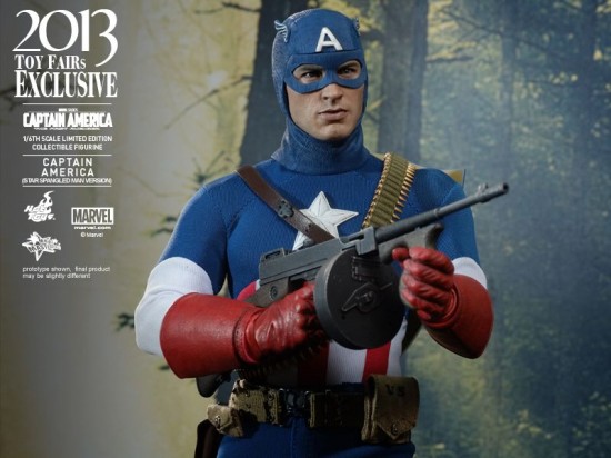 Hot Toys - Captain America - The First Avenger - Captain America (Star Spangled Man Version) Limited Edition Collectible Figurine_PR6