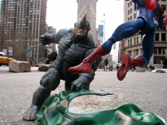Rhino Vs Spidey