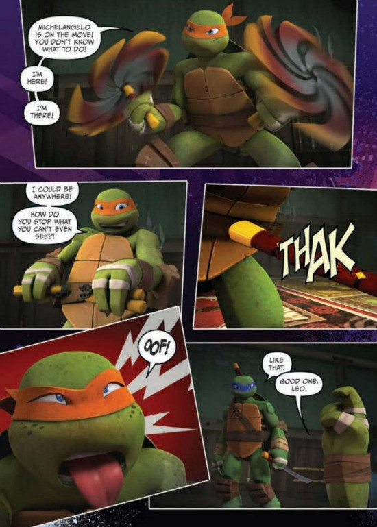 Rise of the Turtles sample page